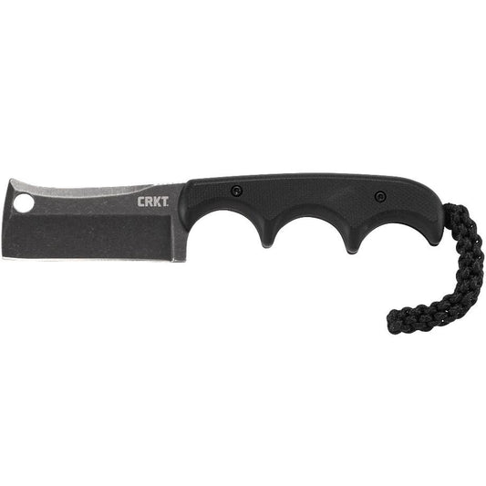 CRKT 2383K Minimalist Cleaver Blackout Fixed Knife 2-1/8" Blade, Black
