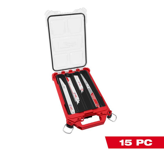 Milwaukee 49-22-5641 Reciprocating Saw Blade Kit Carbide Tipped (15-Piece)