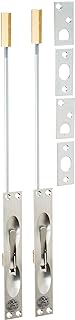 Hager 282D-US26D Brass Manual Flush Bolts, (2-Pack)