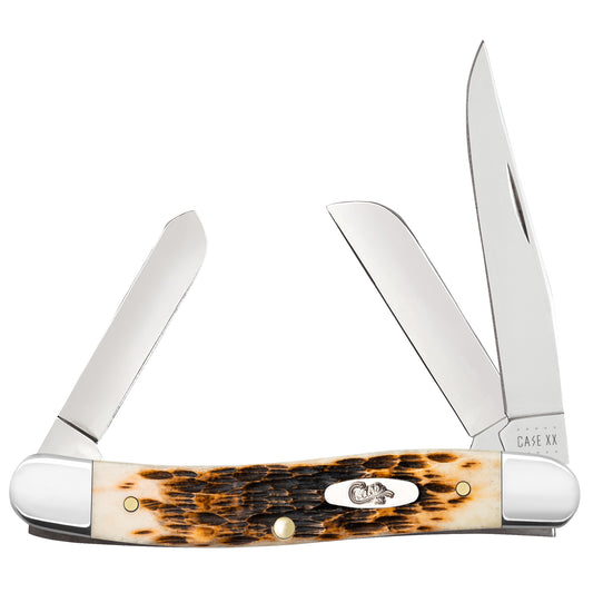 Case & Sons Cutlery 00042 6318 SS Amber Medium Stockman