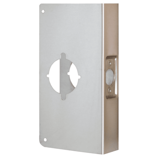Don-Jo 9K-S-CW Wrap Around Plate, 4-3/4" x 9", Satin Stainless