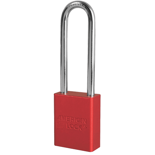 American Lock A1107-RED, 1-1/2" Wide, 3" Tall, Aluminum Body, Red Finish