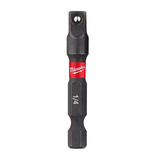 Milwaukee 48-32-5030 SHOCKWAVE Impact Duty 1/4" x 1/4" Alloy Steel Square Socket Adapter