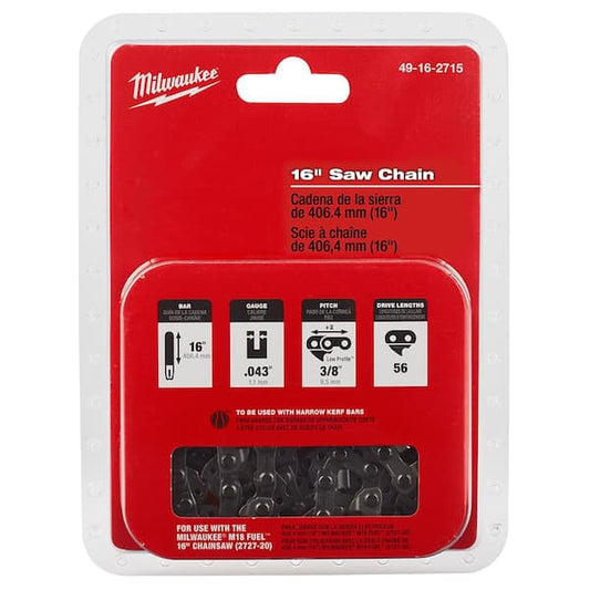 Milwaukee 49-16-2715 16" Chainsaw Chain
