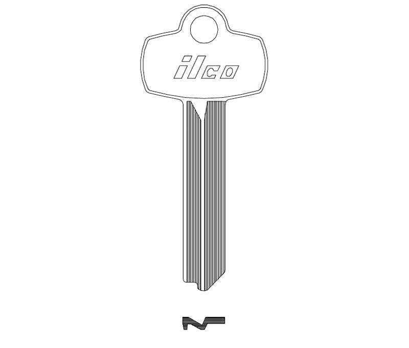 Kaba Ilco A1114 Key Blank A Keyway