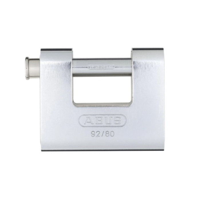 ABUS 92/80 KA Monoblock Brass Lock, Solid Brass with Steel Jacket