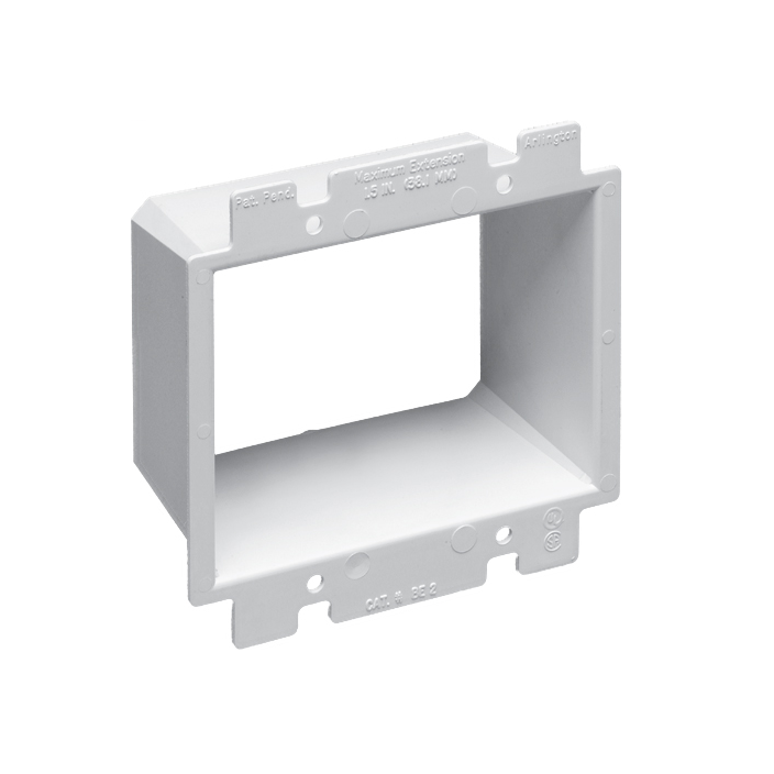 Arlington BE2 2-Gang Box Extender, Plastic (100-Pack)