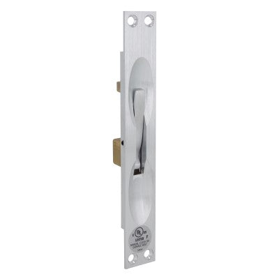 Don Jo 1555-626 Manual Flush Bolt for Metal Door, 12" Rod Length, 1" x 6-3/4" Faceplate