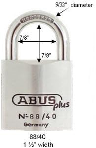Abus 88/40C KA Chrome Plated Brass Padlock