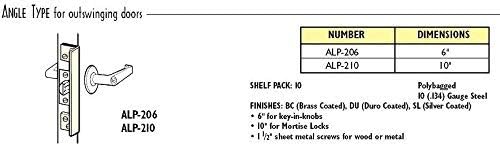 Don Jo ALP-210-SL Angle Type Latch Protector for Outswinging Doors