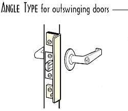 Don Jo ALP-210-SL Angle Type Latch Protector for Outswinging Doors