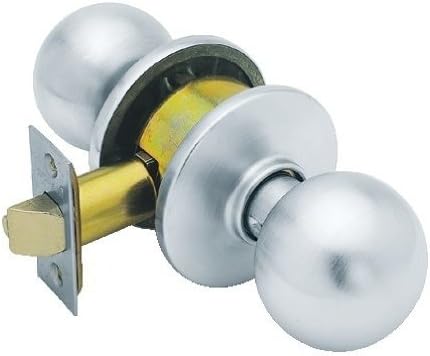 Schlage F10 ORB 626 Passage Latch, Orbit Knob, Satin Chrome