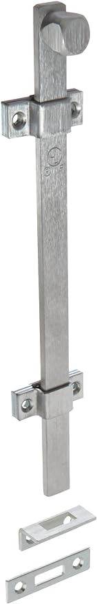 Rockwood 580-12 US26D 12" Surface Bolt, Satin Chrome