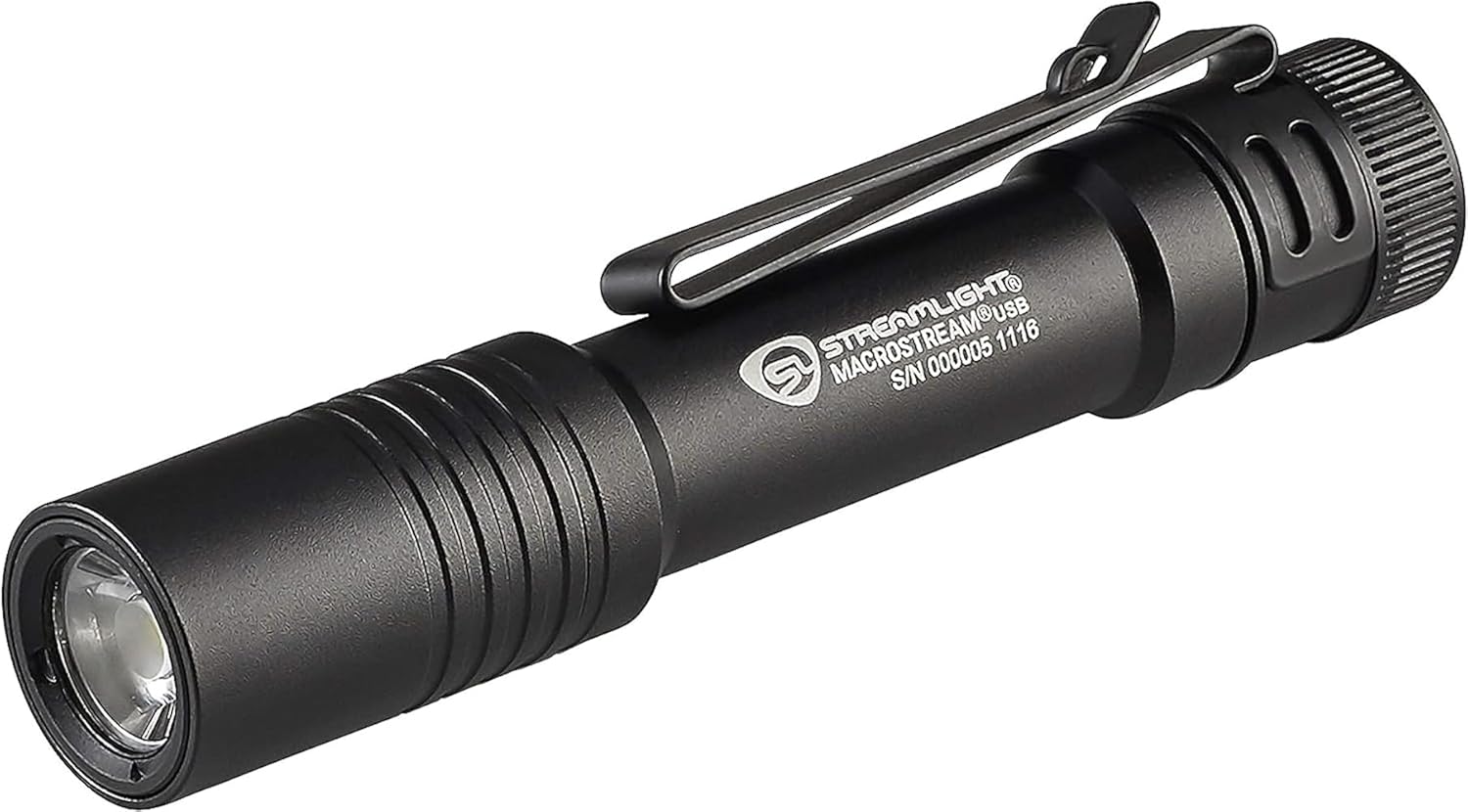 Streamlight STL66320 500 Lumen MacroStream USB Flashlight, Black