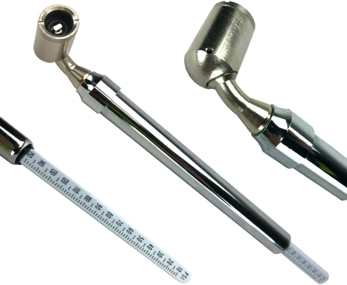 Haltec GA255 Large Bore Swivel Foot Air Gauge 10-150 PSI