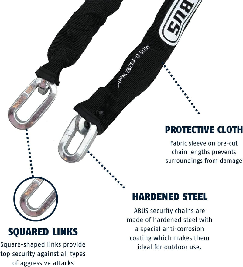 ABUS 4KS 9/6", High-Security Chain Per Foot