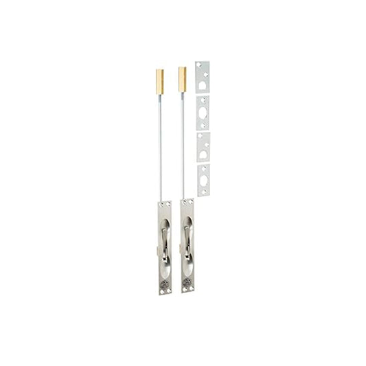 Hager 282D-US26D Brass Manual Flush Bolts, (2-Pack)