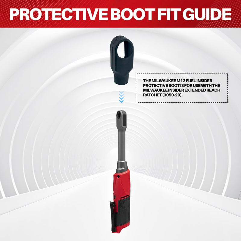 Milwaukee 49-16-3050 M12 FUEL INSIDER Extended Reach Ratchet Protective Boot