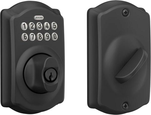 Schlage BE365 CAM Electronic Pushbutton Deadbolt Lock