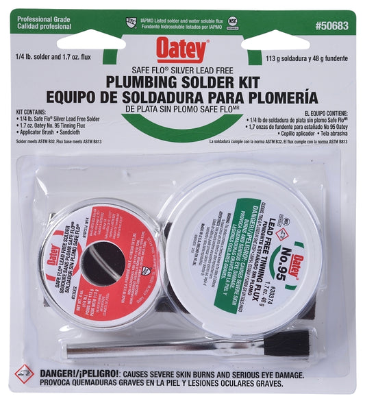 Oatey 50683 Wire Solder Kit, Solid, 1/4 lb