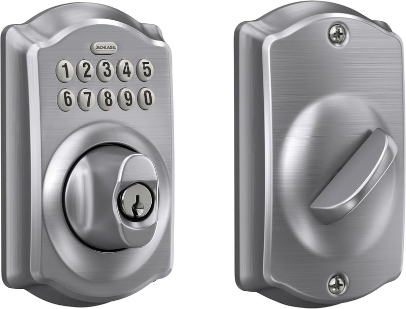 Schlage BE365 CAM Electronic Pushbutton Deadbolt Lock