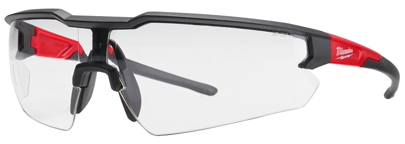 Milwaukee 48-73-2010 Safety Glasses Black Red Anti-Scratch Polycarbonate