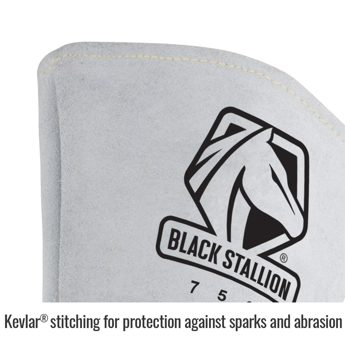 Black Stallion 750L Grain Elkskin Stick Welding Gloves Nomex Lined, Large