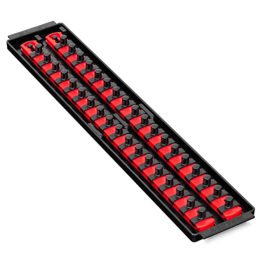Ernst Manufacturing 8453 2-Rail Twist Lock Socket Boss for 3/8” Sockets, 18”, Red