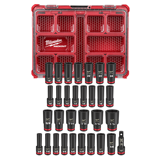 Milwaukee 49-66-6806 SHOCKWAVE Impact Duty Socket 1/2” (31-Piece)