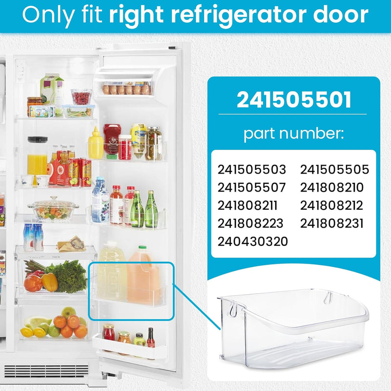 Frigidaire 241505501, Refrigerator Door Shelf Storage Bin