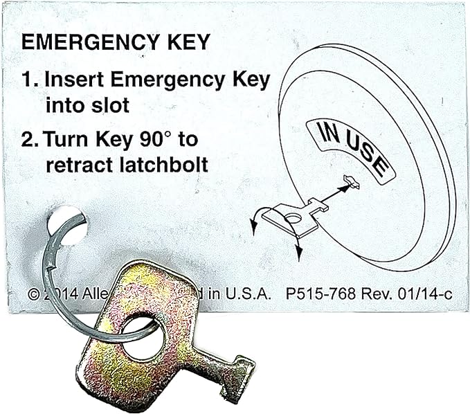Schlage 61-509 Emergency Release Key for Occupancy Deadbolts