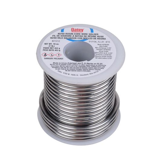 Oatey 21212 Rosin Core Wire Solder, 1 lb