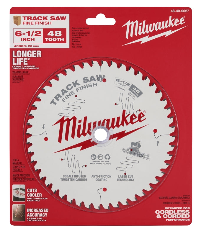 Milwaukee 48-40-0627 6-1/2” Diameter Track Saw Blade Tungsten Carbide Cutting Edge