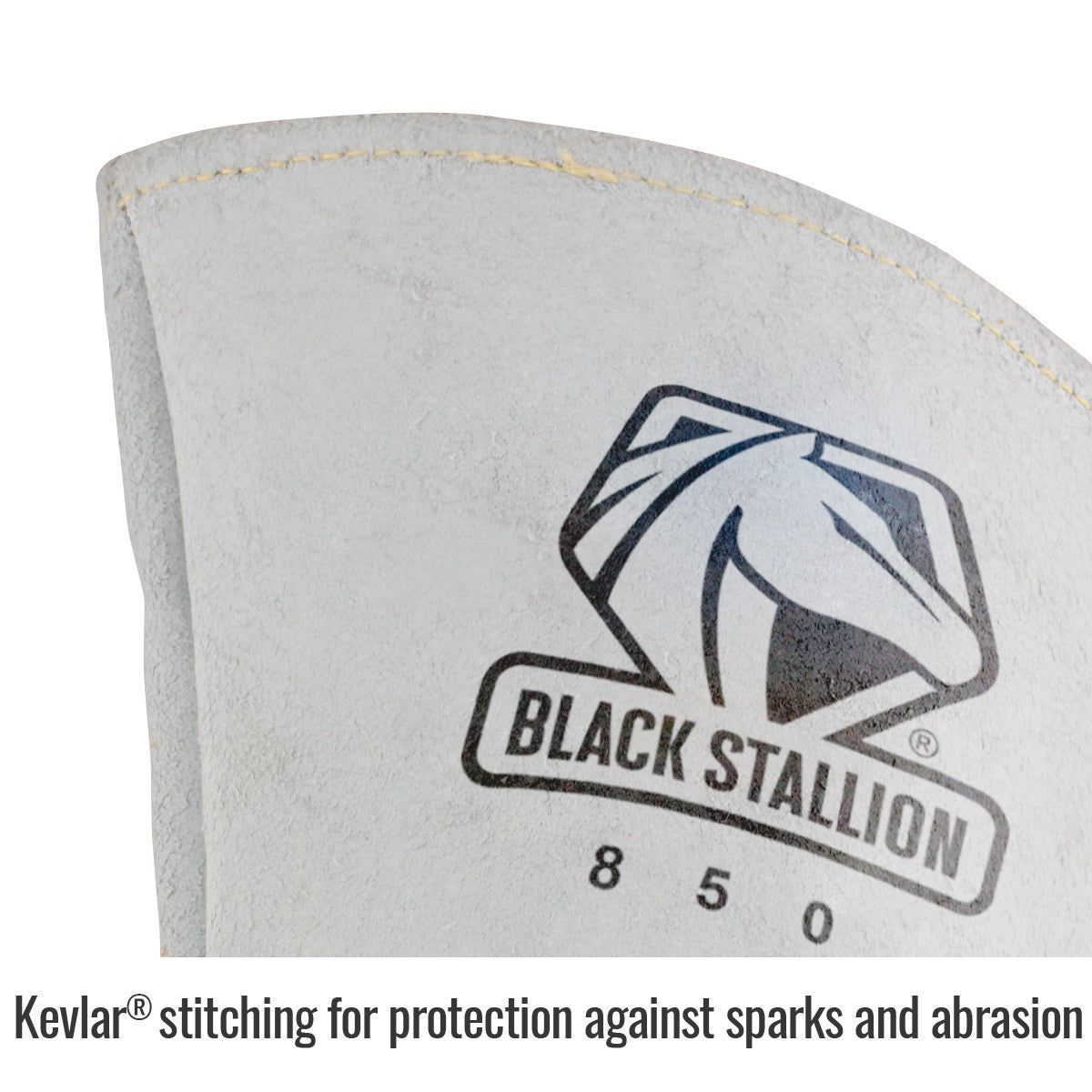 Black Stallion 850 Premium Grain Elkskin Stick Welding Gloves, Large
