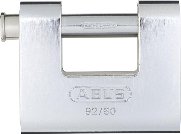 ABUS 92/80 KA Monoblock Brass Lock, Solid Brass with Steel Jacket