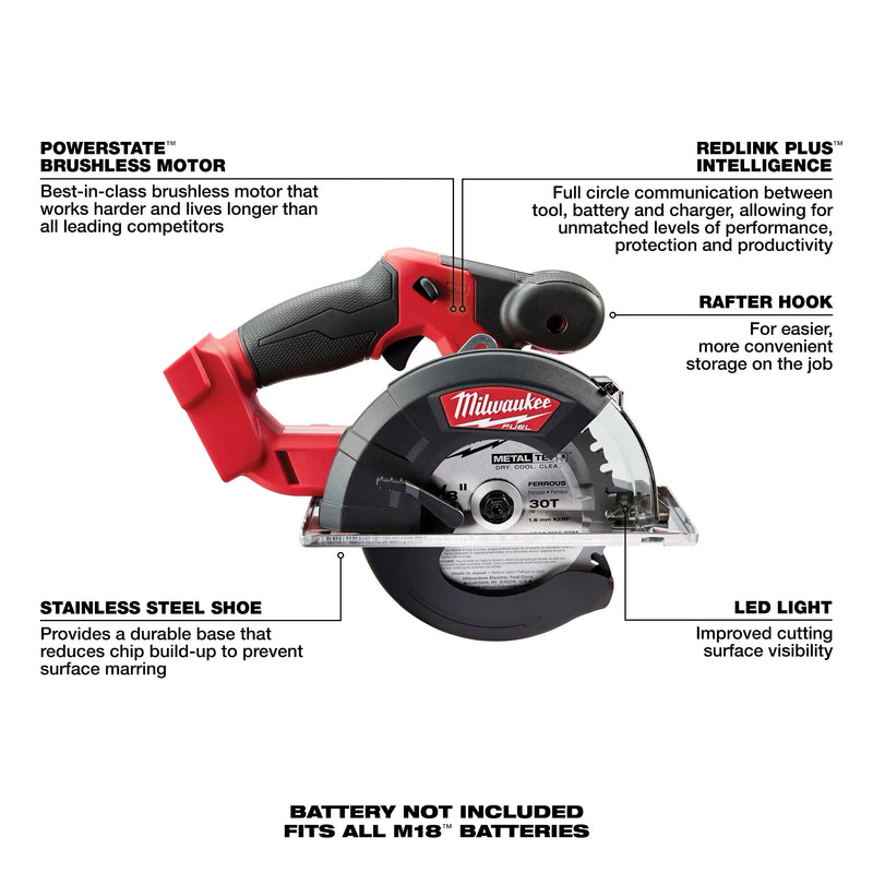 Milwaukee 2782-20 M18 FUEL Metal Cutting Circular Saw (Tool Only)