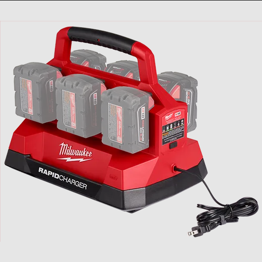 Milwaukee 48-59-1809 M18 18V Lithium-Ion PACKOUT 6-Port Rapid Charger