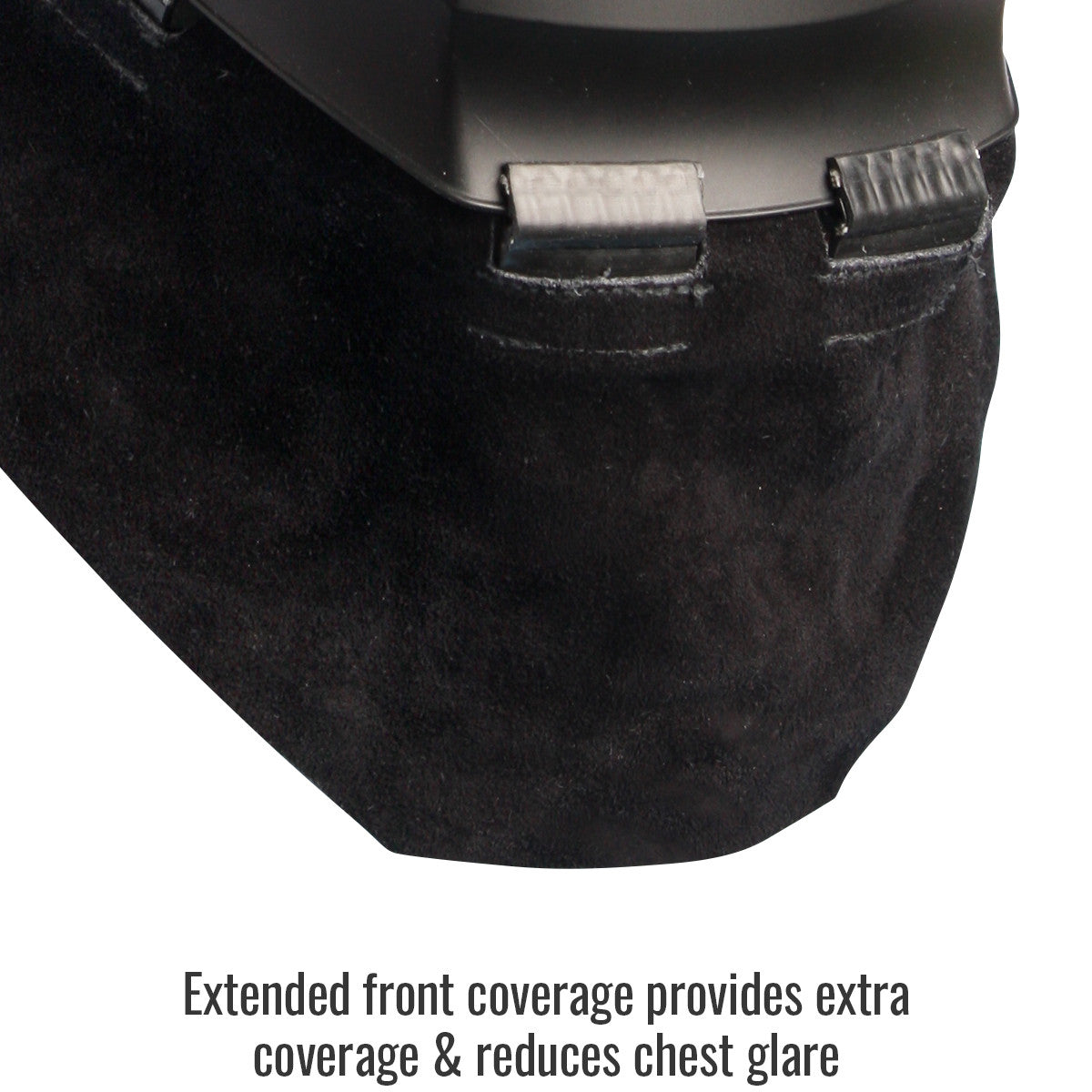 Black Stallion AH5040-BK Split Cowhide Welding Helmet Bib, Black