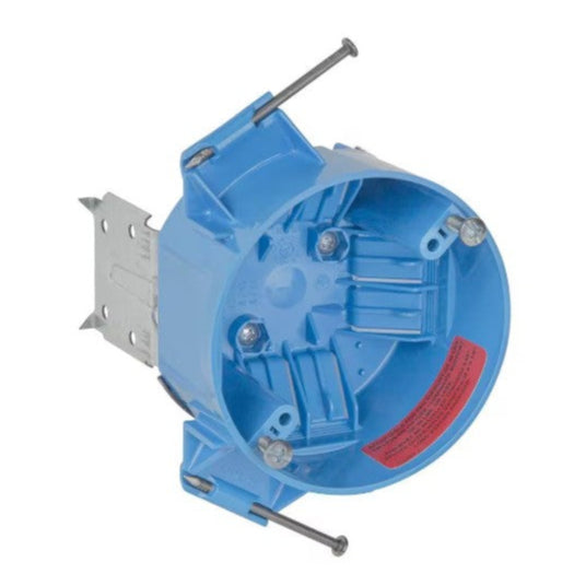 Carlon B520A-CFB 1-Gang 4" 20 in³ New Work Fan Rated Electrical Ceiling Box with Captive Nails