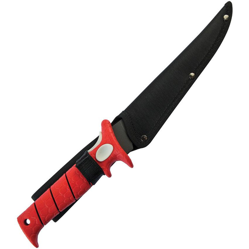 Bubba Blade BUB1085876 Whiffie Tapered Flex Fillet 5.75", Red