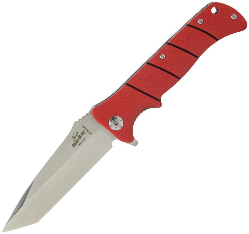 Bubba Blade BUBCLFK Sculpin Linerlock 3.63", Red