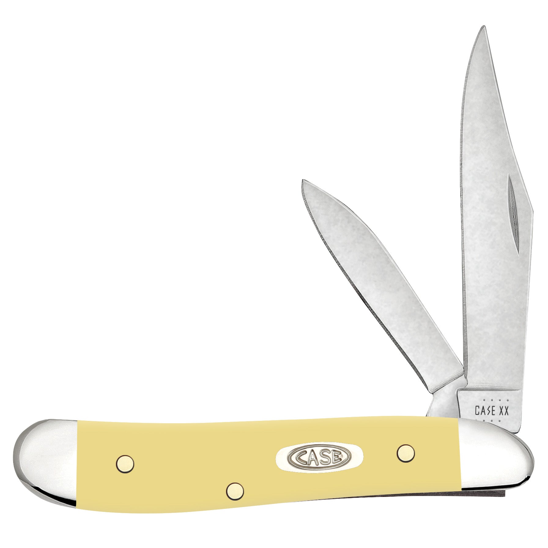 Case & Sons Cutlery 00030 3220 CS Yellow Synthetic Smooth Peanut Knife