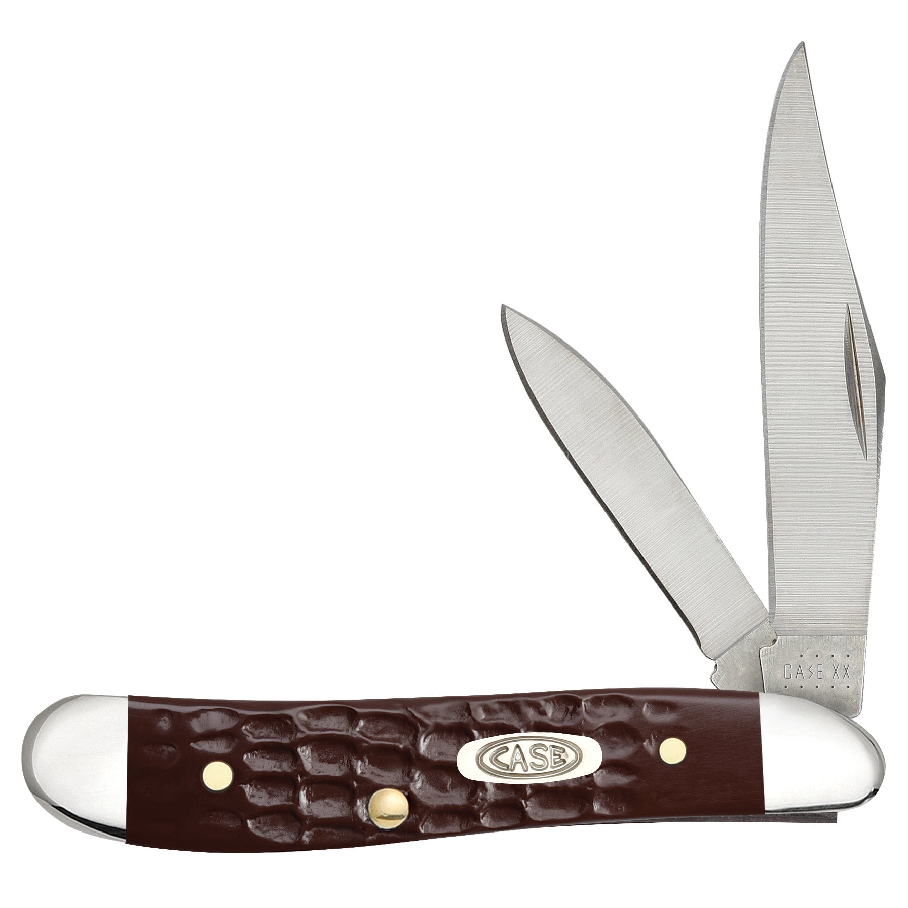 Case & Sons Cutlery 00046 6220 SS Brown Medium Peanut Knife