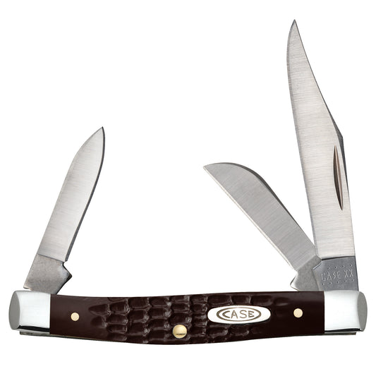 Case & Sons Cutlery 00081 6333 SS Brown Synthetic Small Stockman