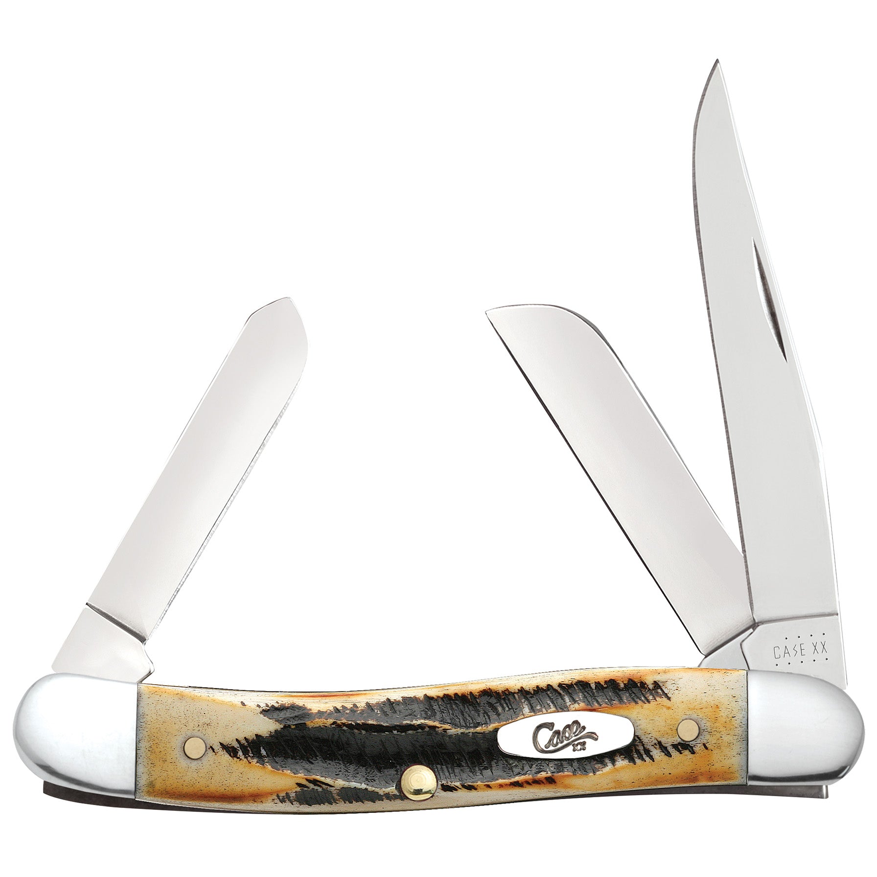 Case & Sons Cutlery 03578 6.5 Bone Stag Medium Stockman Knife