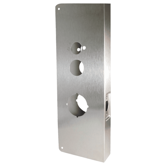 Don Jo 15-S-CW Wrap Around Plate, 5" x 15”, Satin Stainless Steel Finish