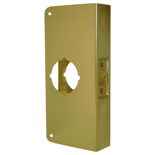 Don Jo 4-PB-CW Wrap Around Plate, 4-1/4" x 9”, Bright Brass Finish