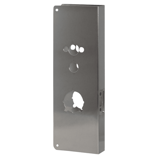 Don Jo 5000-S-CW Wrap Around Plate, 5" x 15", Satin Stainless Steel Finish