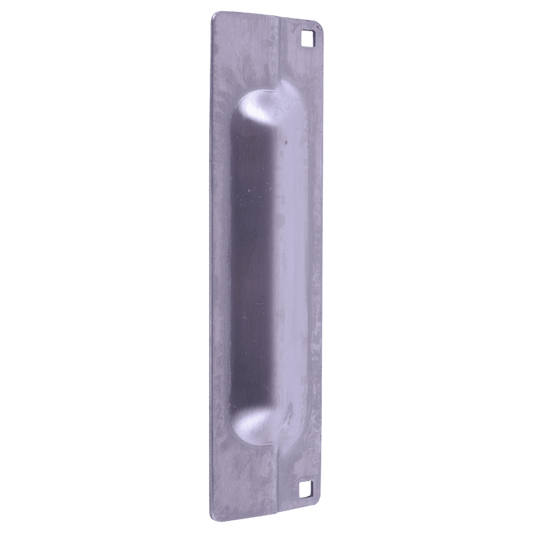 Don Jo MLP-111-630 Latch Protector for Outswinging Doors, Satin Stainless Steel Finish