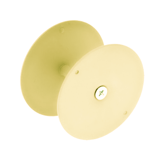 Don Jo BF-161-BP Hole Filler Plate, 2-5/8" Diameter, Bright Brass
